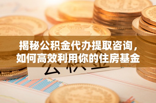 政策揭秘公积金代办提取咨询，如何高效利用你的住房基金