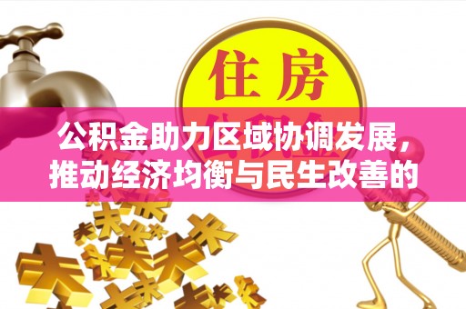政策公积金助力区域协调发展，推动经济均衡与民生改善的新引擎