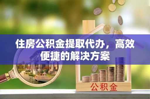 政策住房公积金提取代办，高效便捷的解决方案