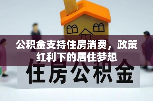 政策公积金支持住房消费，政策红利下的居住梦想