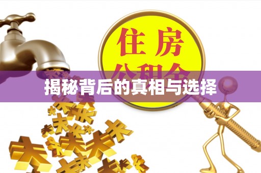 政策揭秘背后的真相与选择