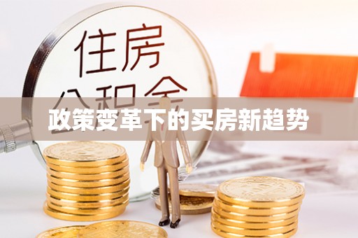 政策变革下的买房新趋势