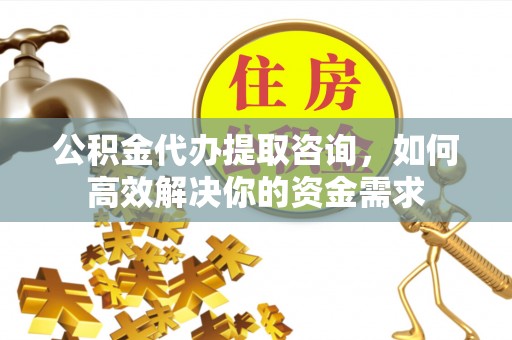 政策公积金代办提取咨询，如何高效解决你的资金需求