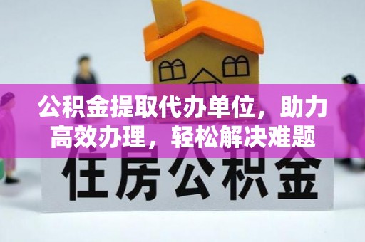 政策公积金提取代办单位，助力高效办理，轻松解决难题