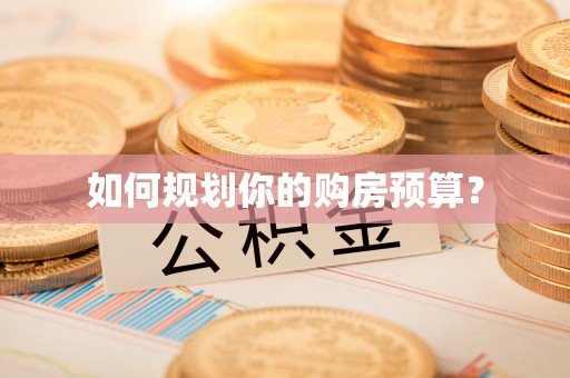 政策如何规划你的购房预算？