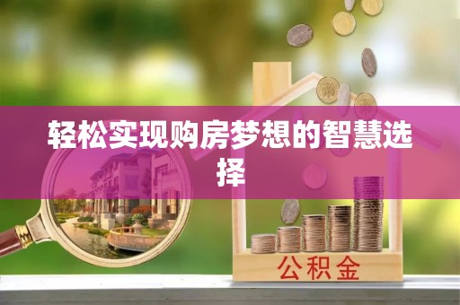 政策轻松实现购房梦想的智慧选择