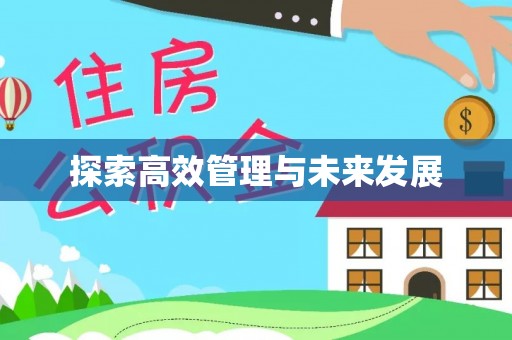 政策探索高效管理与未来发展