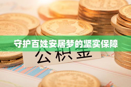 政策守护百姓安居梦的坚实保障