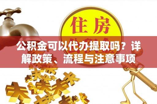 政策公积金可以代办提取吗？详解政策、流程与注意事项