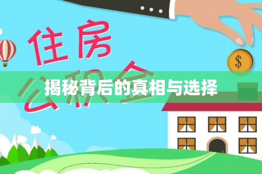 政策揭秘背后的真相与选择