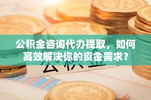 政策公积金咨询代办提取，如何高效解决你的资金需求？