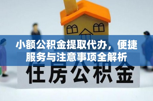 政策小额公积金提取代办，便捷服务与注意事项全解析