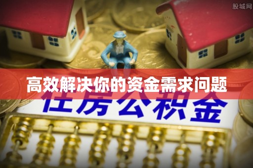 政策高效解决你的资金需求问题