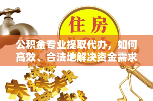 政策公积金专业提取代办，如何高效、合法地解决资金需求？