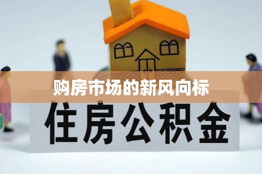 政策购房市场的新风向标