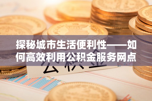 政策探秘城市生活便利性——如何高效利用公积金服务网点查询工具