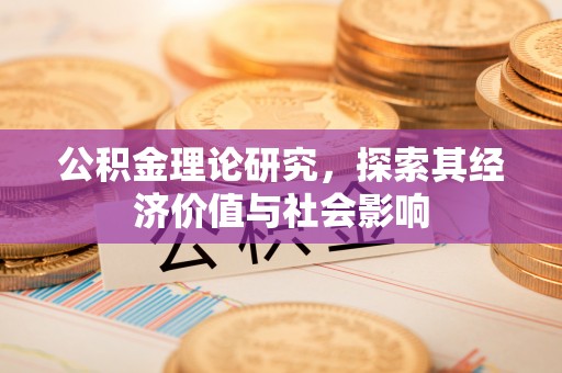 政策公积金理论研究，探索其经济价值与社会影响