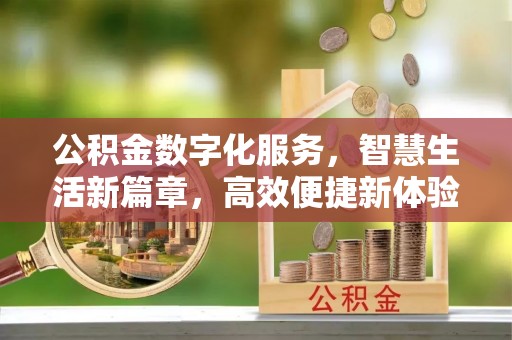 政策公积金数字化服务，智慧生活新篇章，高效便捷新体验
